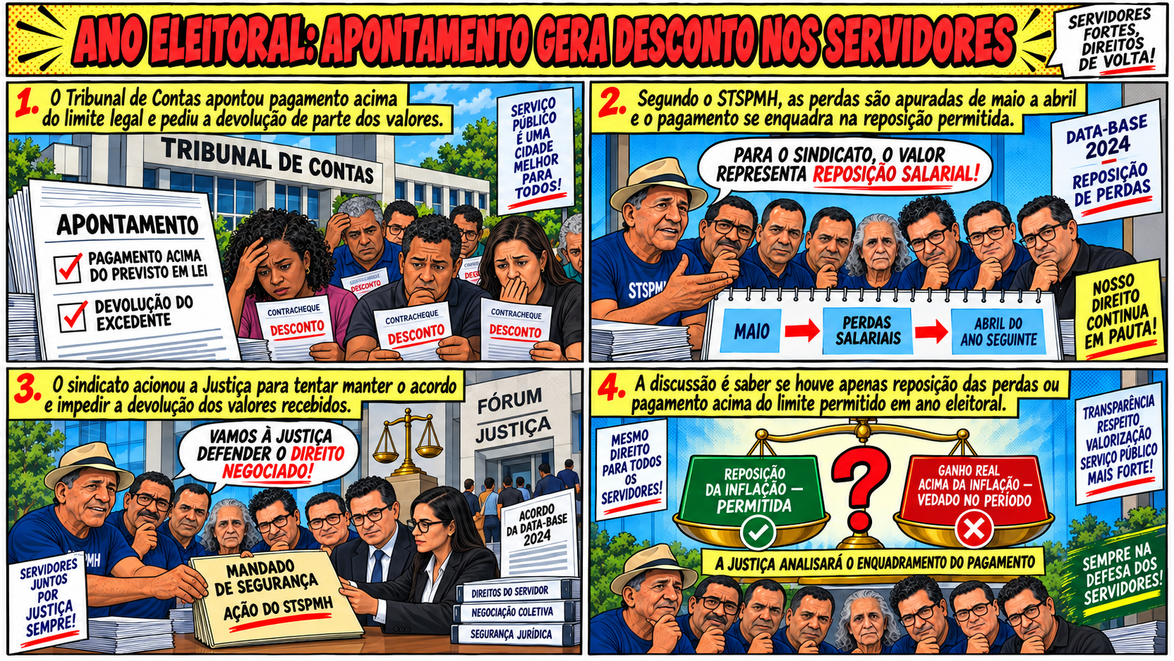 Tribunal de Contas aponta pagamento acima do previsto em lei e servidores sofrem desconto em ano eleitoral