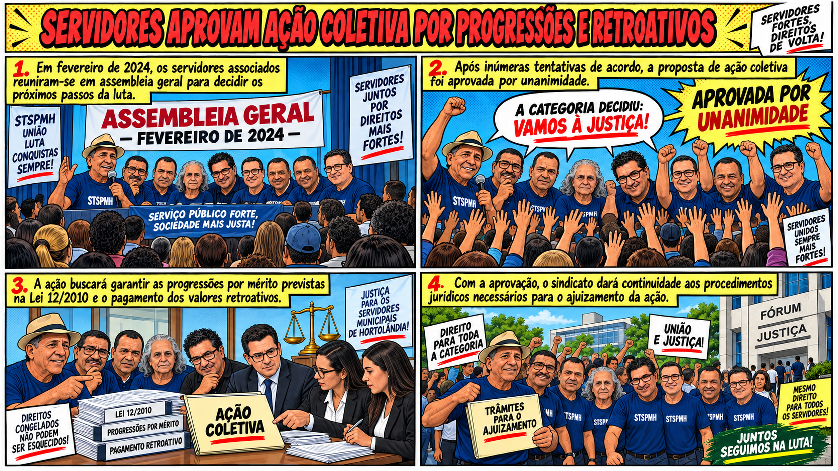Servidores municipais de Hortolândia aprovam ação coletiva contra a administração