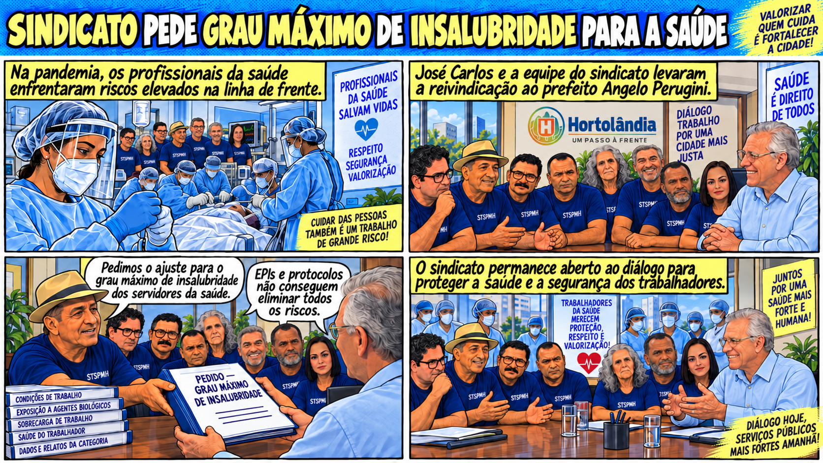 Presidente do Sindicato pede ajuste do grau máximo de insalubridade para servidores da saúde