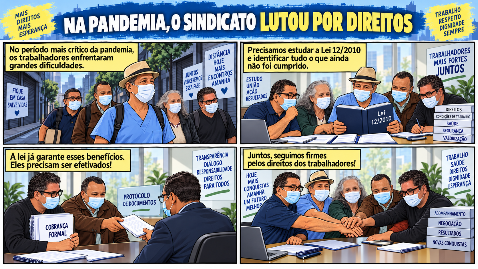Durante a Pandemia, Sindicato recorre à Lei 12/2010 para buscar avanços não cumpridos